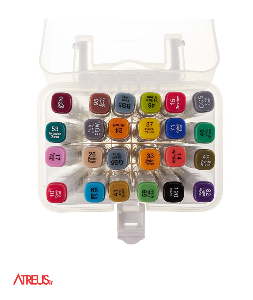 ماژیک راندو دو سر بیسیک 24 رنگ