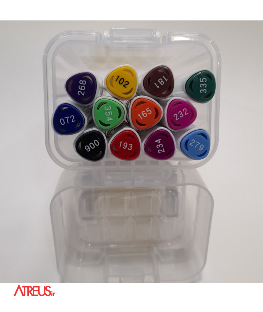 ماژیک راندو دو سر بیسیک 12 رنگ