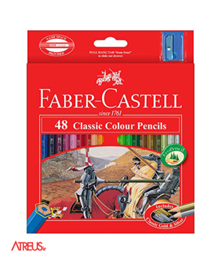 مداد رنگی 48رنگ کلاسیک فابرکاستل