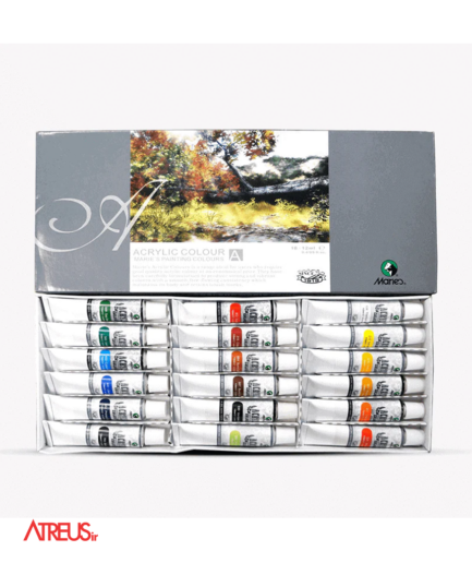 اکریلیک 18رنگ ماریس maries acrylic