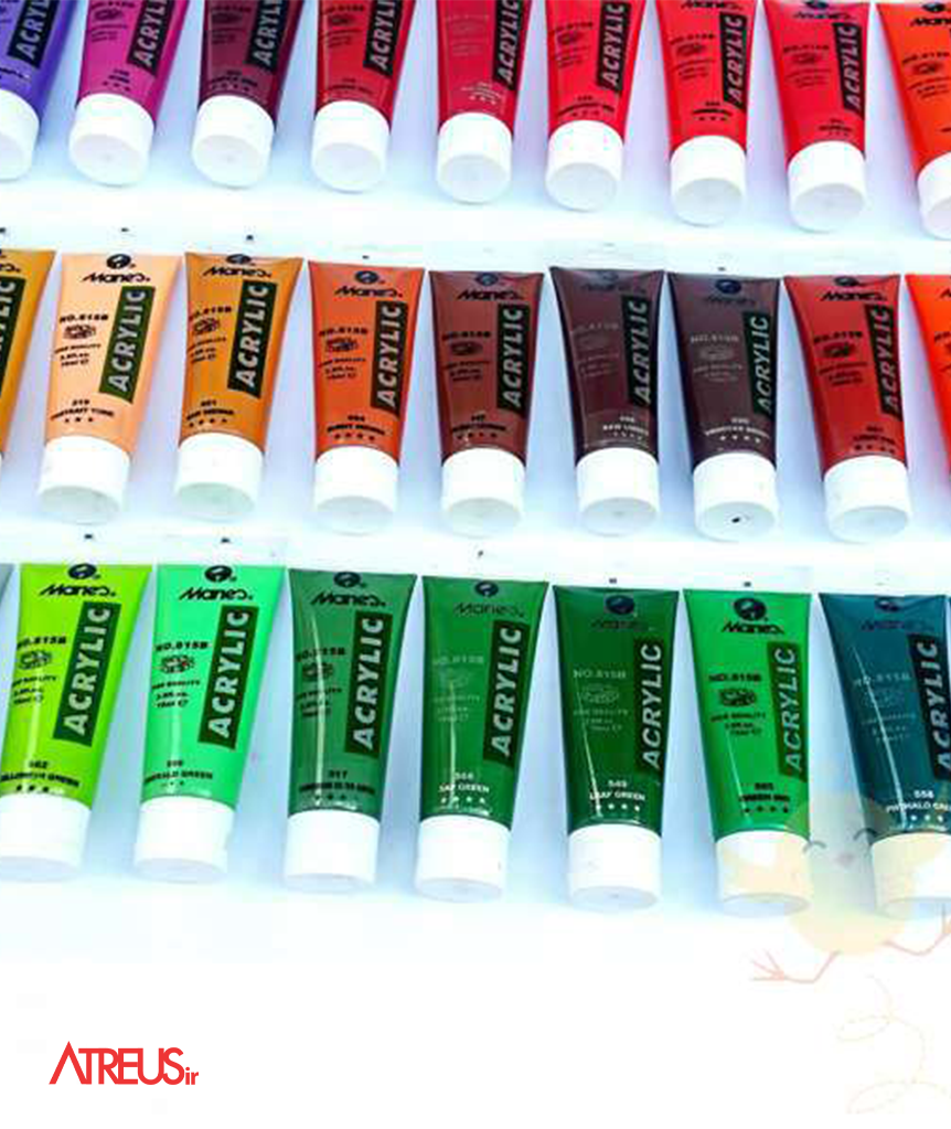 اکریلیک 12رنگ ماریس maries acrylic