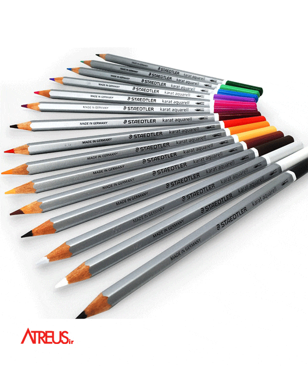 مداد آبرنگی 24 رنگ استدلرkarat
