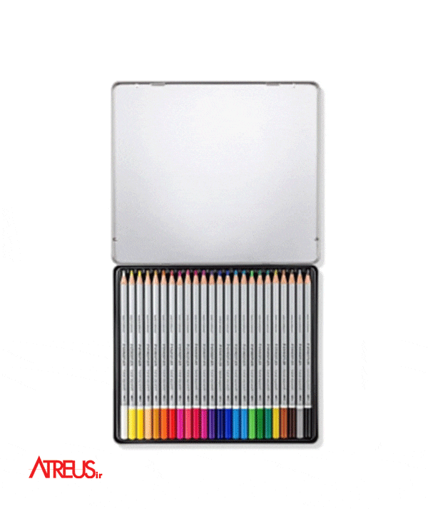 مداد رنگی آبرنگی حرفه ای 24 رنگ استدلر Karat Staedtler
