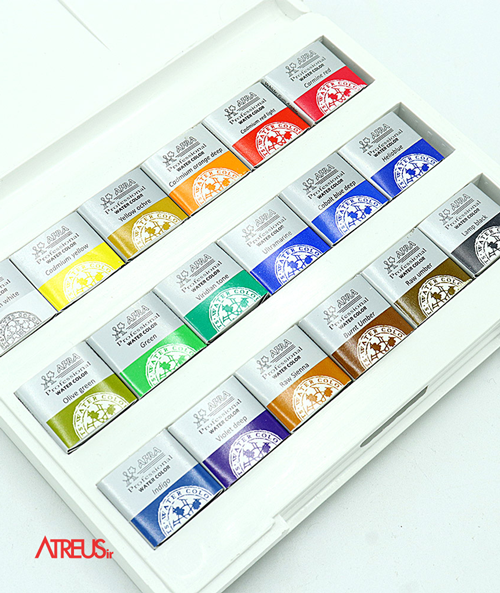 آبرنگ 18رنگ افرا