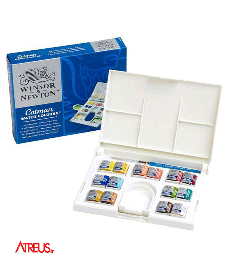 آبرنگ 14رنگ وینزور مدل کاتمن Winsor