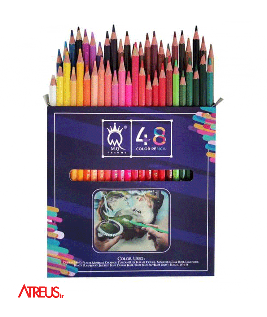 مداد رنگی 48رنگ ام کیوMQ
