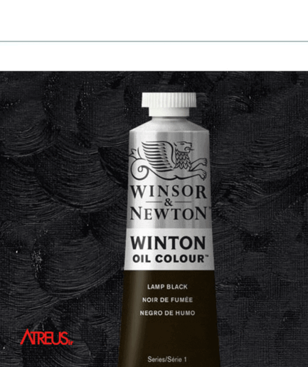 رنگ روغن 200 میل وینتون Winsor & Newton کد337 lamp black