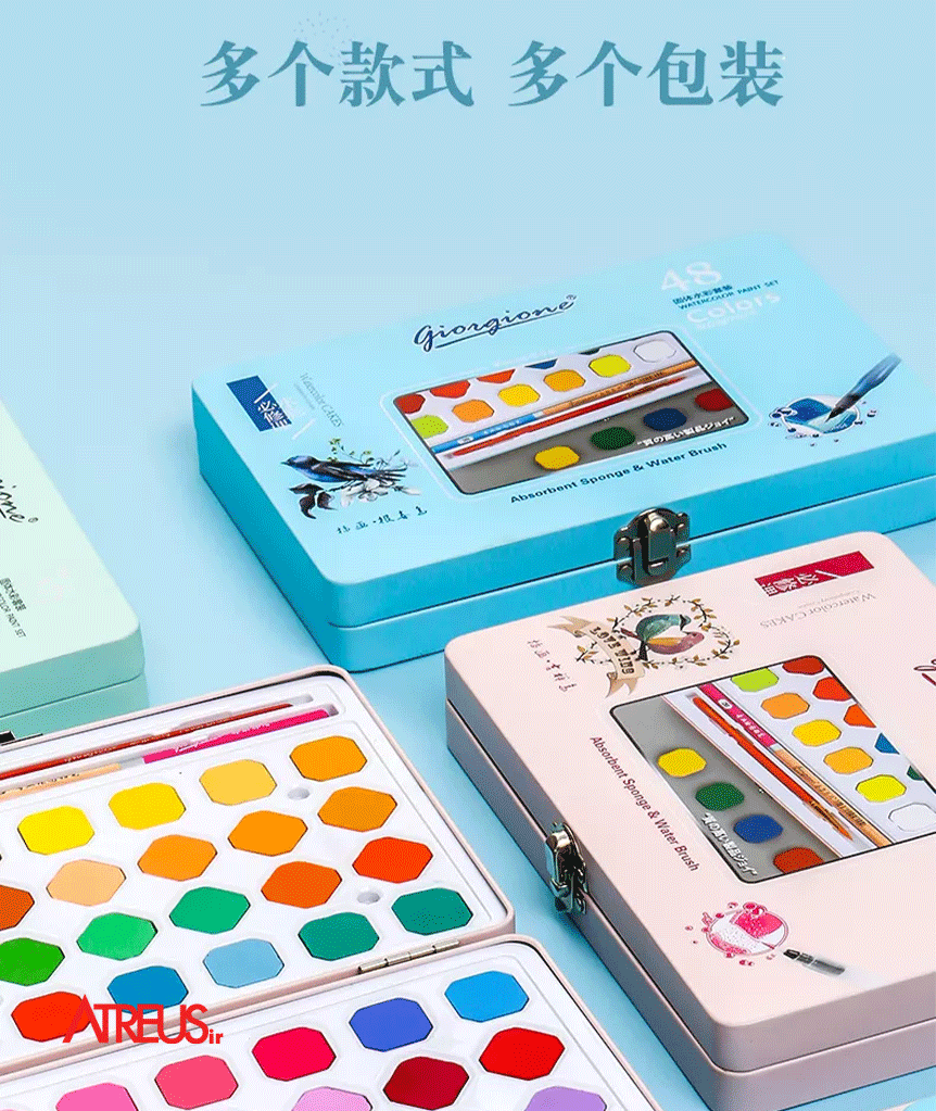 آبرنگ 12 رنگ giorgione