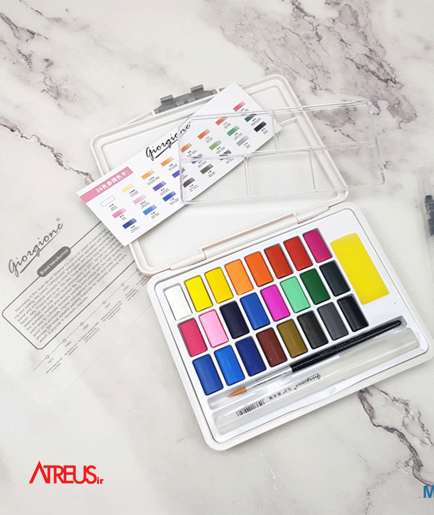 آبرنگ 24 رنگ giorgione