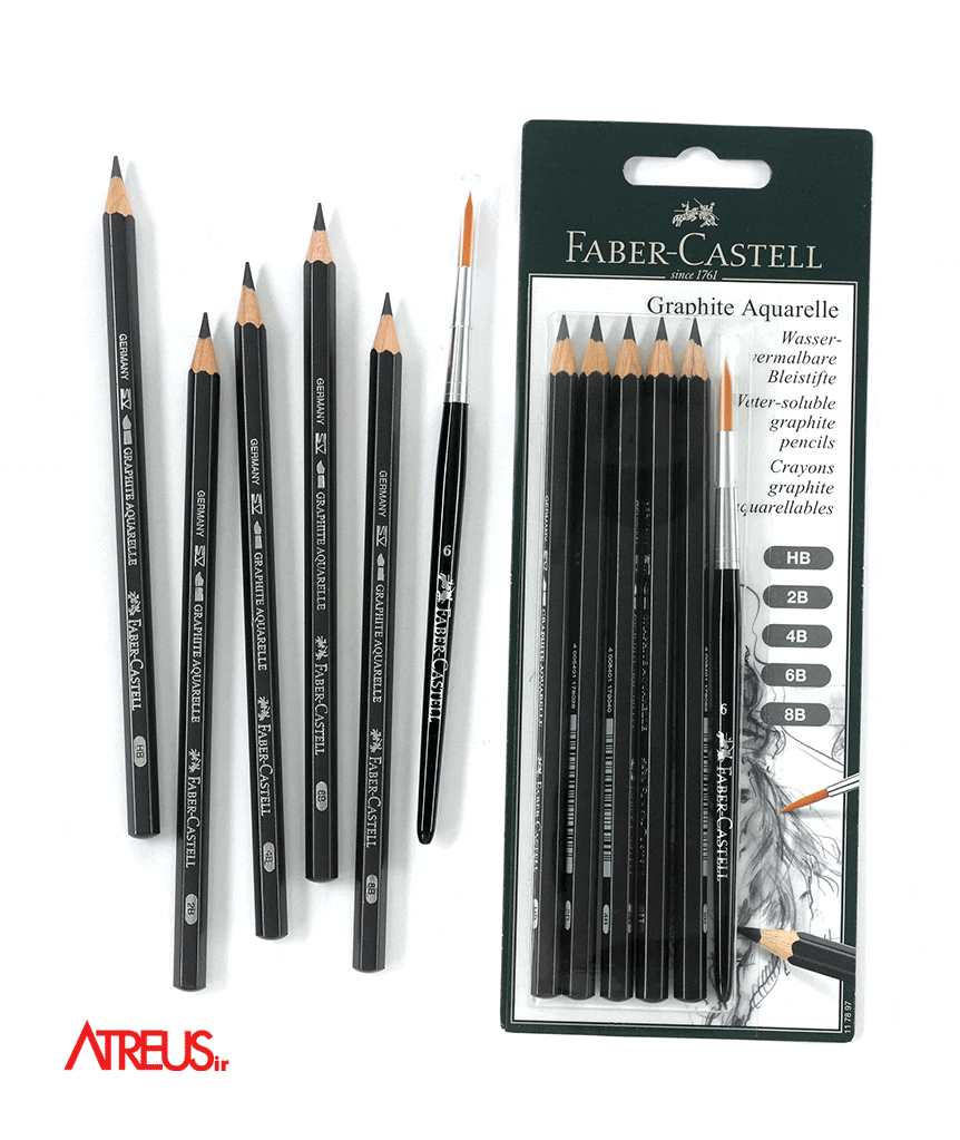 مداد آبرنگی فابرکاستل مدلGRAPHITE AQUARELLE