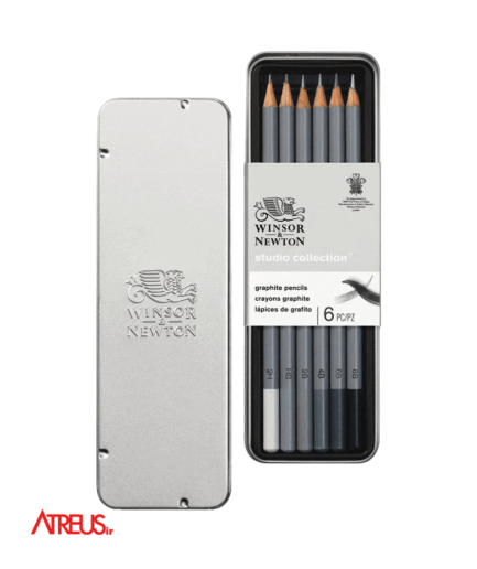 ست 6عددی مداد طراحی وینزورGraphite Pencils Winsor