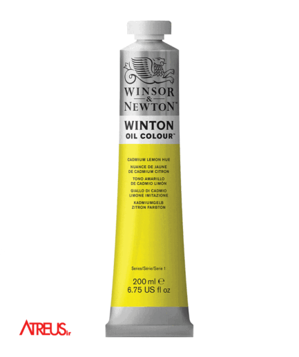 رنگ روغن 200 میل وینتون Winsor & Newton کد087 Cadmium Lemon Hue