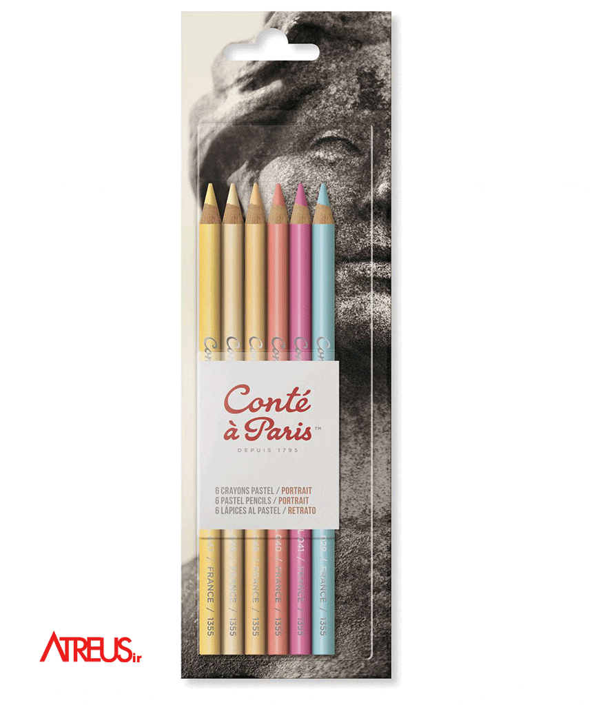 ست 6رنگ مداد پاستل کنته پاریس Conte a Paris