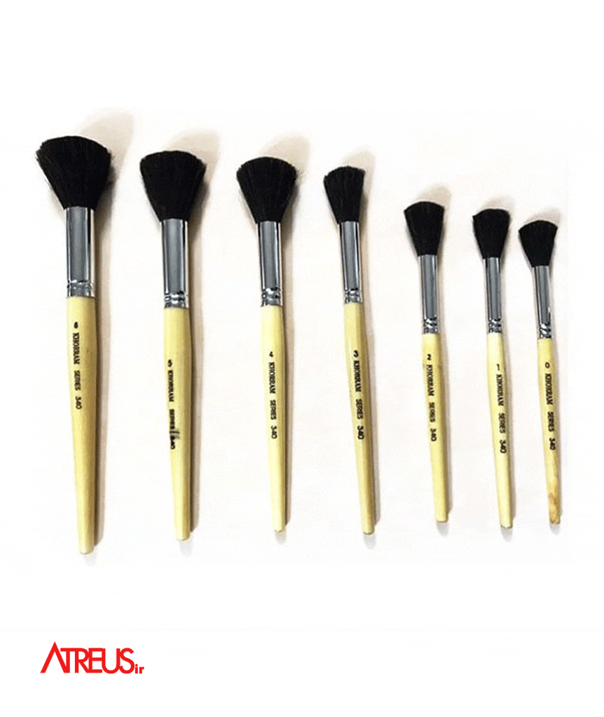 قلم مو توپی خرم سری340 شماره2