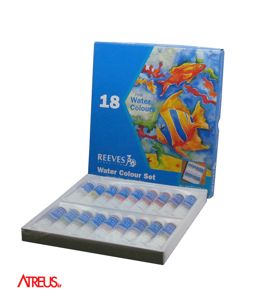 آبرنگ 18 رنگ ریوز reeves
