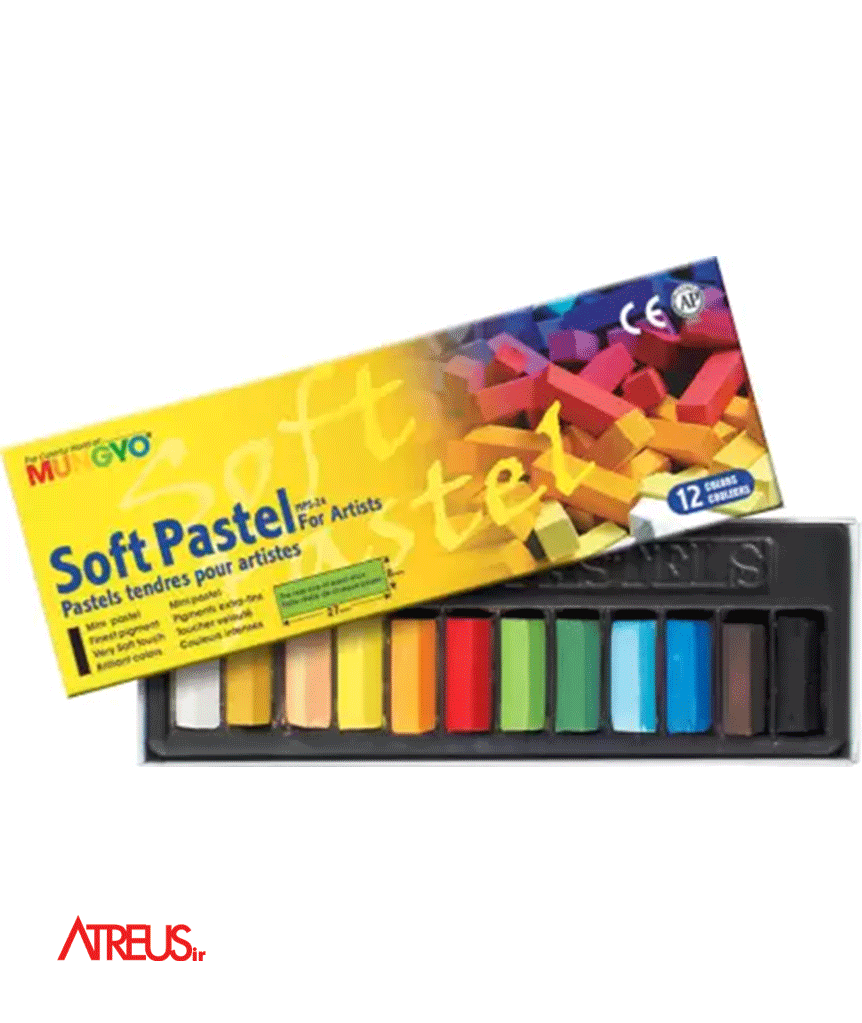 پاستل گچی مونگیو 12رنگ MUNGYO