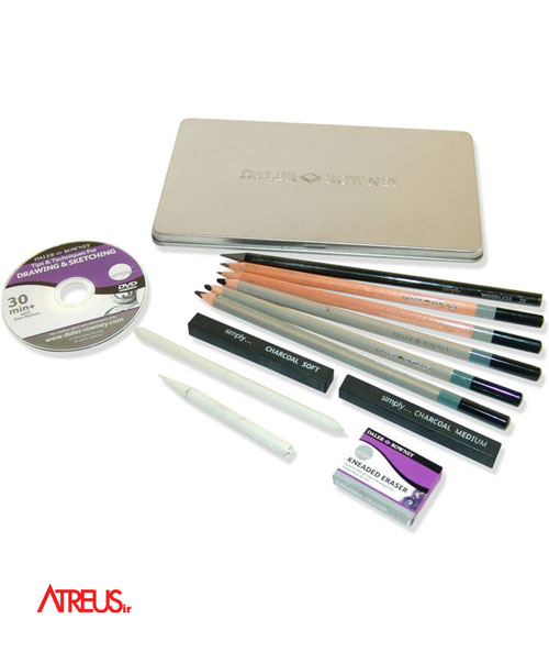 ست طراحی زغالی دالر رونی Daler12