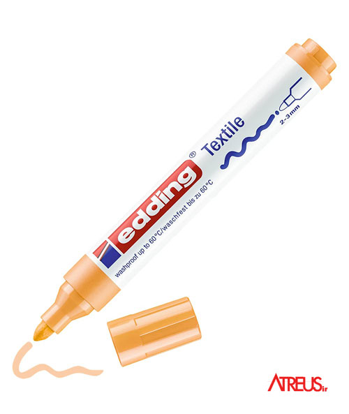 ماژیک پارچه بنفش روشن 4500 edding textile