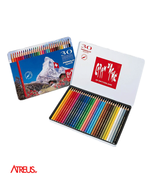 مداد آبرنگی حرفه ای 30 رنگ CARAN DACHE PRISMALO
