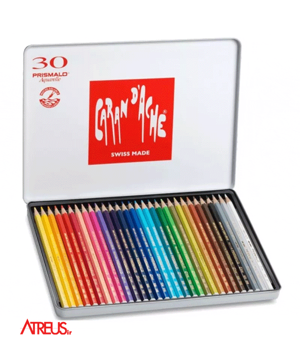 مداد آبرنگی 30 رنگ CARAN