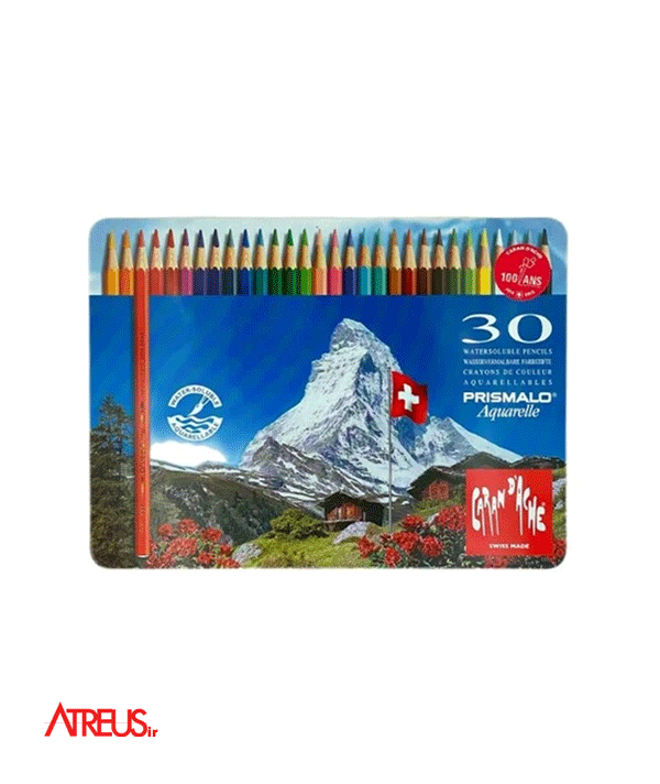 مداد آبرنگی 30 رنگ CARAN