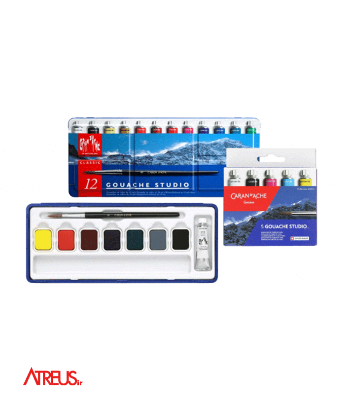 گواش حرفه ای کرنداش Caran d’Ache Studio 8