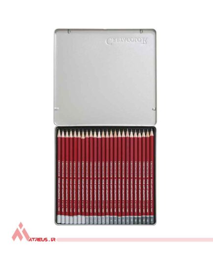 ست ۲۴ تایی مداد طراحی کرتاکالر Cretacolor Graphite Pencils