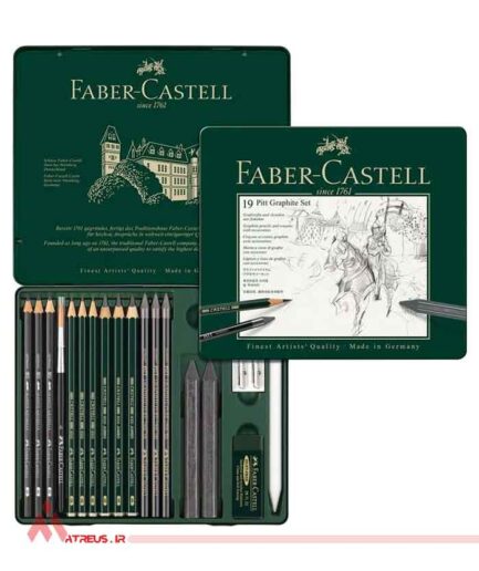 ست طراحی حرفه ای 19 فابر کاستل Faber Castell Pitt